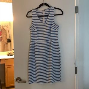 Medium Blue And White Stripe Dress